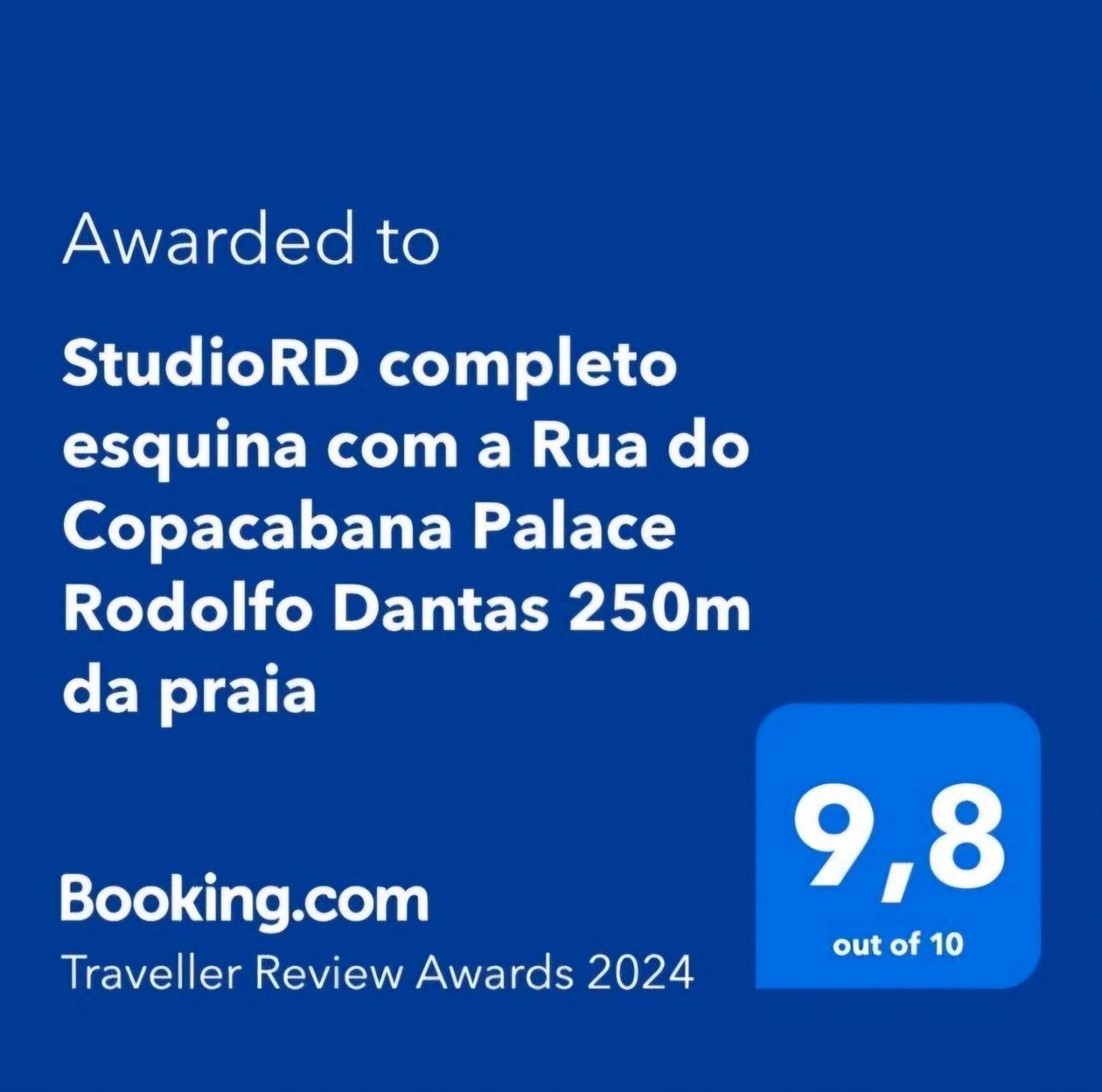 Studiord Copacabana 250M Da Praia Esquina Com A Rua Do Copacabana Palace Rodolfo Dantas Río de Janeiro Exterior foto